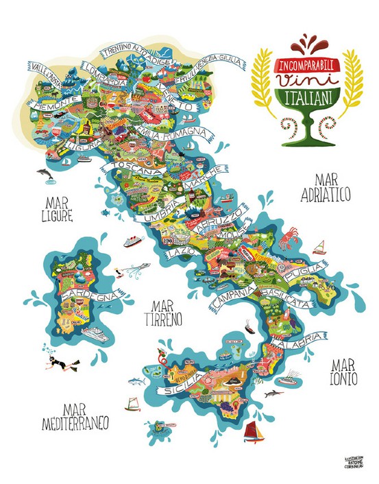 map of italian wines