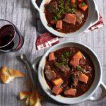 meat stew with chambave red wine carbonada
