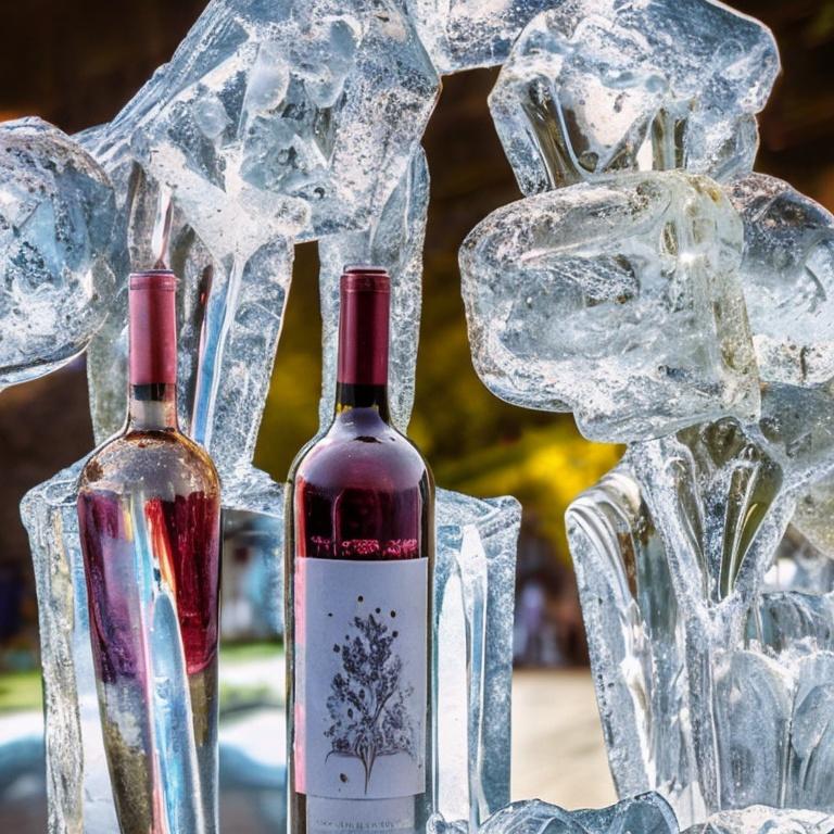 wines from the trentino alto adige region in italy ice sculpture