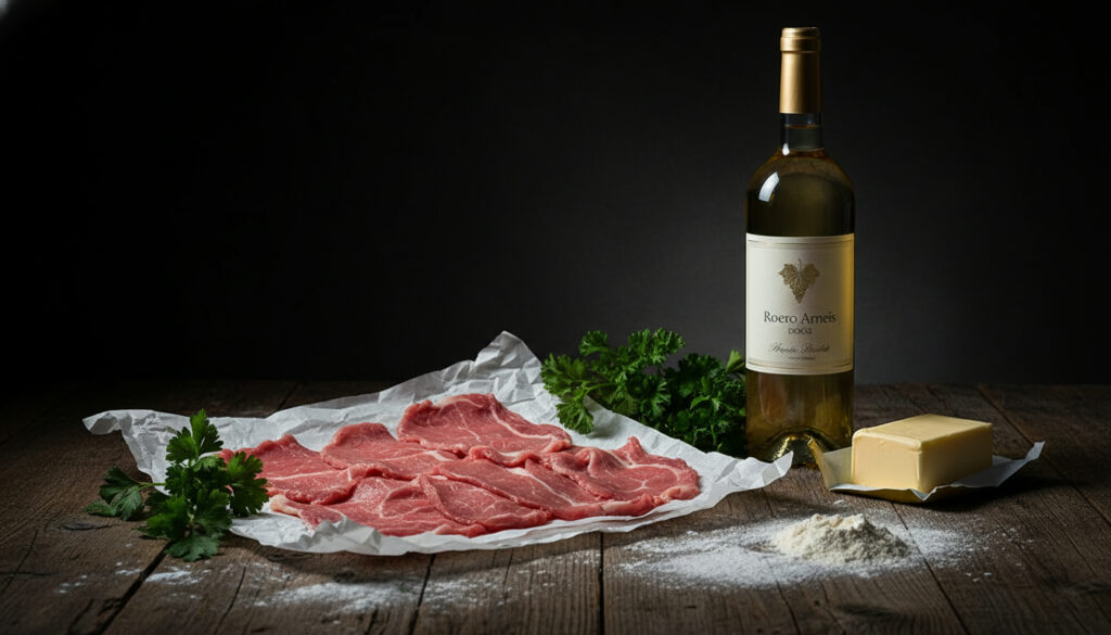 scaloppine vino burro e farina